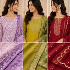 3 Kurta Set With Dupatta - Perfect For Every Occasion ( D-5 )